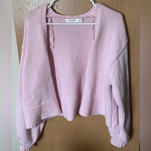 Pink cardigan